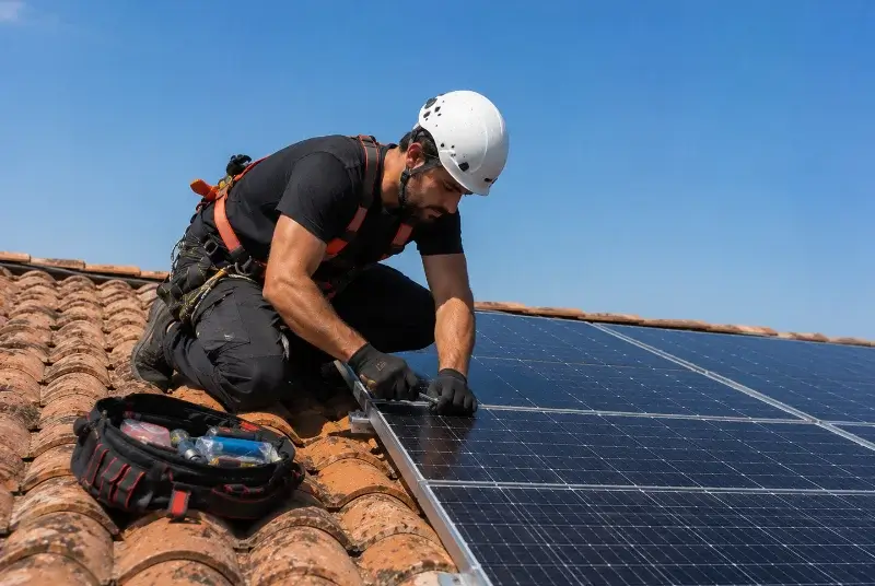 Maintenance et monitoring de panneaux solaires aux Salles-du-Gardon