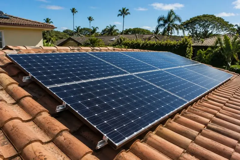 Installation de panneaux solaires aux Salles-du-Gardon